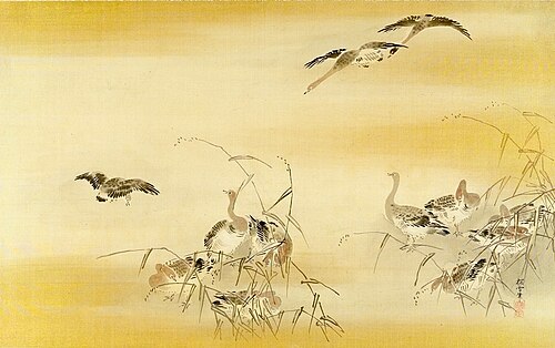 Descending Geese, 1683, Kanō Tansetsu