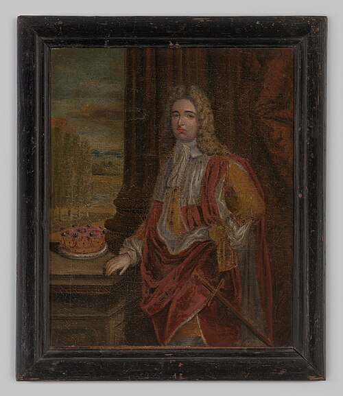 Portrait of Frederik van Nassau -Zuylestein ( -1738), 1720, Jean-Baptiste Lantscroon