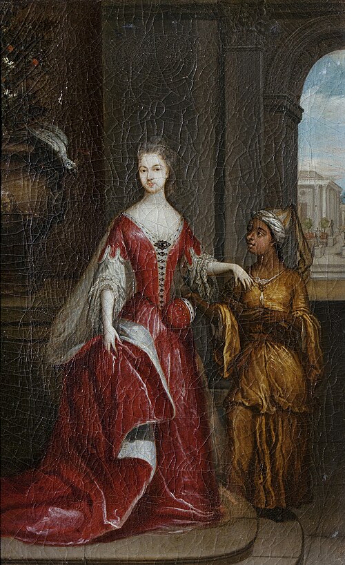 Elisabeth Savage (1699-1746). Wife of Frederick of Nassau-Zuylensteyn, Earl of Rochford, 1730, Jean-Baptiste Lantscroon