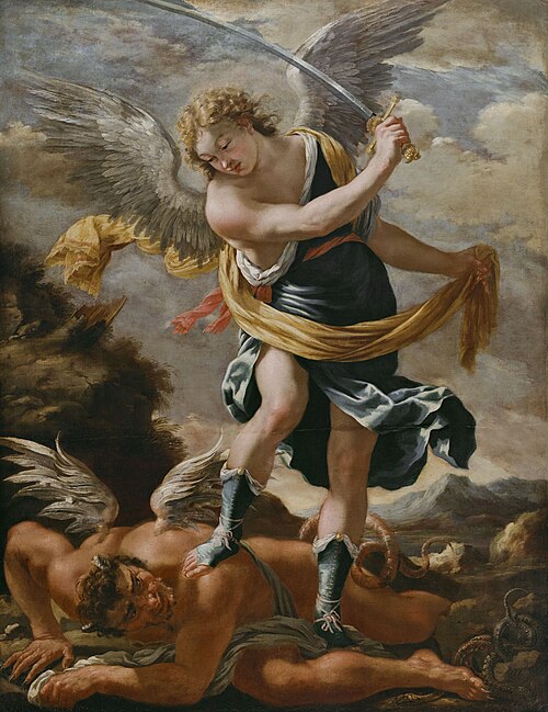 Saint Michel terrassant le démon, 1637, Aubin Vouet