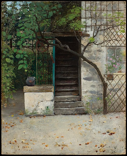 Outside Hugo Birger’s Studio in Paris, , August Hagborg