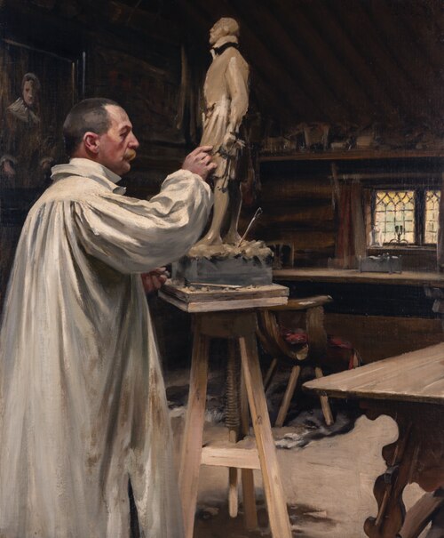 Anders Zorn in his Studio, 1901, August Hagborg