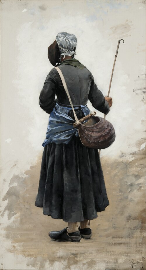 Woman standing, 1881, August Hagborg