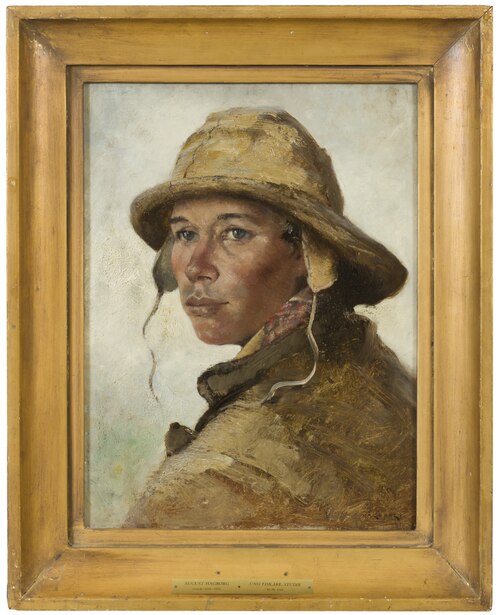 Head of a Young Fisherman. Study, , August Hagborg