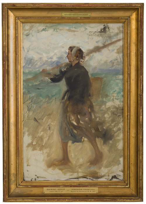 A Fishergirl from the North of France. Study, , August Hagborg