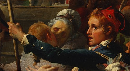 The Nation Is in Danger, or the Enrollment of Volunteers at the Place du Palais-Royal in July 1792, 1832, Auguste-Hyacinthe Debay