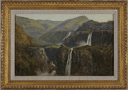 Falls at Tivoli, 1873, Auguste Anastasi