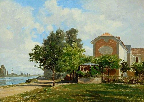 The Cabaret Maurice at Bougival, France, , Auguste Anastasi