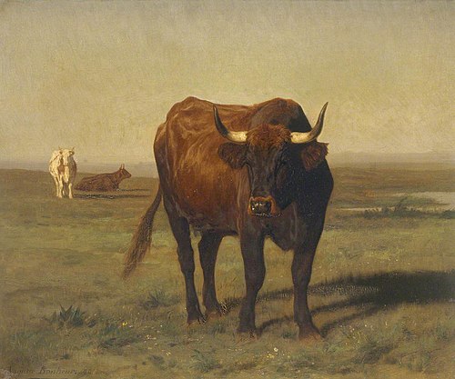 Cattle in Landscape, 1879, Auguste Bonheur
