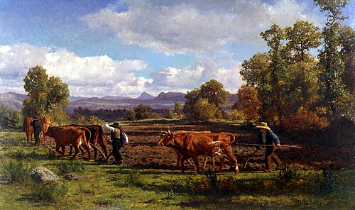 Labourage dans le Nivernais, 1855, Auguste Bonheur