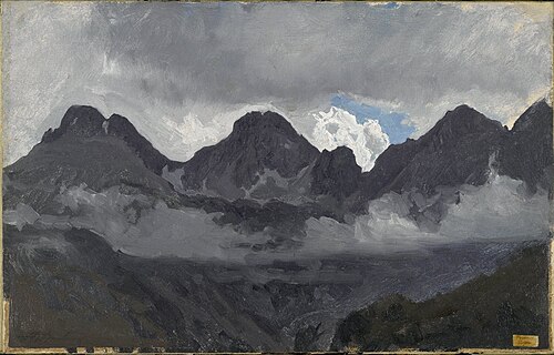 Mountains with Mist, 1853, Auguste Bonheur
