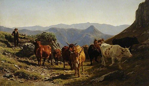 Landscape with Cattle, , Auguste Bonheur
