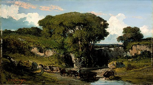 Mounted Herdsmen and Bulls in the Roman Countryside, 1860, Auguste Clésinger
