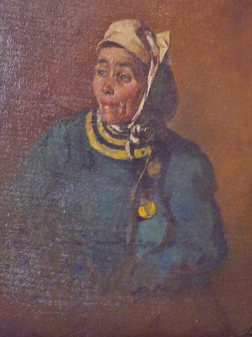 Vieille femme de Pont-l'Abbé, 1856, Auguste Goy