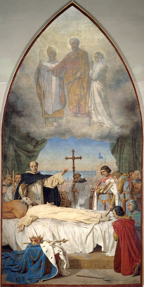 La mort de Saint Louis, 1884, Auguste Leloir