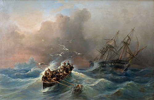 La frégate l'Herminie, 1860, Auguste Mayer