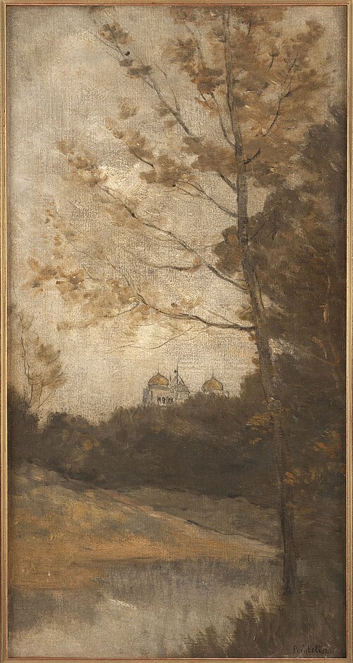 Esquisse pour l'escalier des fêtes de l'Hôtel de Ville de Paris : Le parc Montsouris, 1890, Auguste Pointelin
