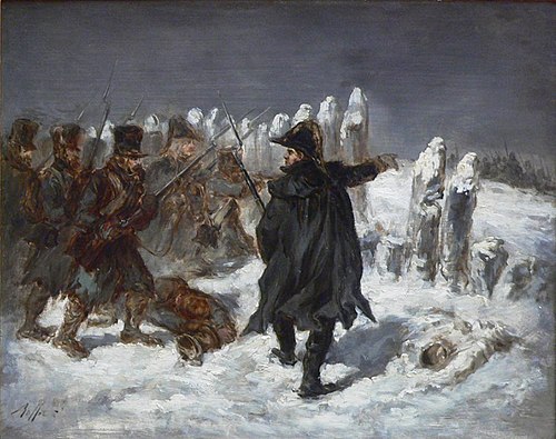 Le Maréchal Ney à la redoute de Kovno, 1850, Auguste Raffet
