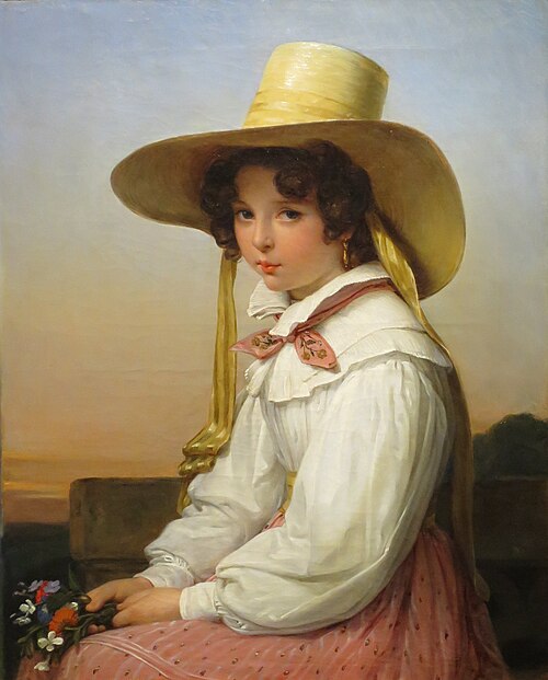 Portrait de Nency Destouches, 1829, Auguste Vinchon