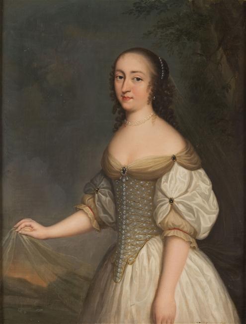Portrait of Louise Françoise Bouthillier de Chavigny, traditionally identified as Laure Mancini, 1839, Auguste de Creuse