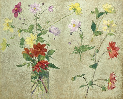 Bouquet and flower study, , Louis Anquetin