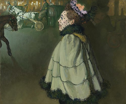 Woman at the Champs-Élysées by Night, 1891, Louis Anquetin