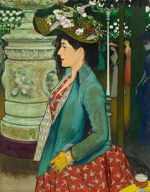 Élégante à l’Élysée Montmartre, 1888, Louis Anquetin