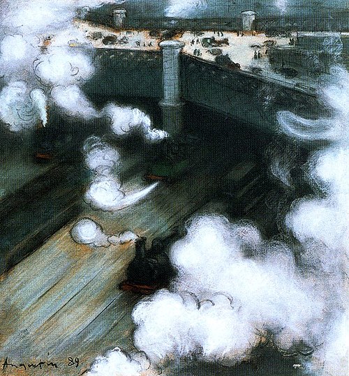 Le Pont de l'Europe, 1889, Louis Anquetin