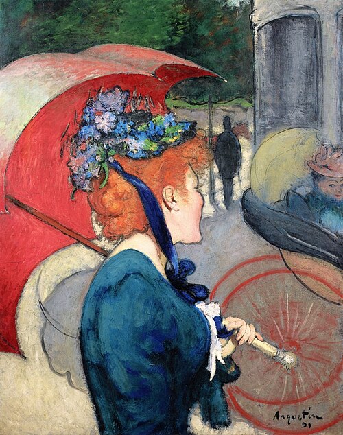 Femme au parapluie, 1891, Louis Anquetin