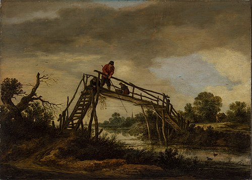 Landscape with Bridge, 1652, Pieter de Molyn