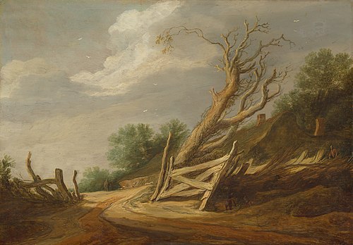 Landscape with Open Gate, 1630, Pieter de Molyn