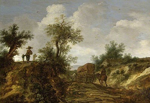 Landscape with figures, 1657, Pieter de Molyn