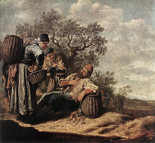 Fisherfolk in a Landscape, 1630, Pieter de Molyn