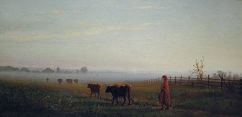 Cool Morning on the Prairie, 1866, Junius R. Sloan
