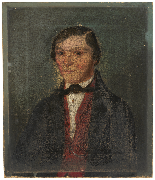 Portrait de Jakob Wöhrle, Amtsaktuar de Hornberg, 1856, Johann Nepomuk Ummenhofer