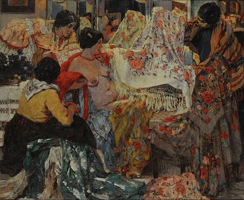 Los mantones de Manila, 1914, Fernando Fader