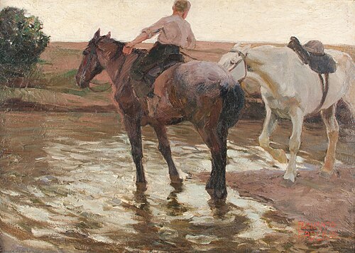 Horses, 1904, Fernando Fader