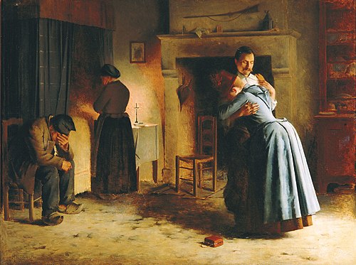 La vuelta al hogar, 1885, Graciano Mendilaharzu