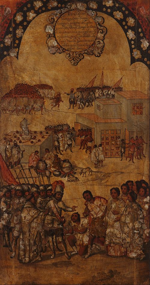 The Conquest of Mexico. Panel 6, , Miguel Gonzales
