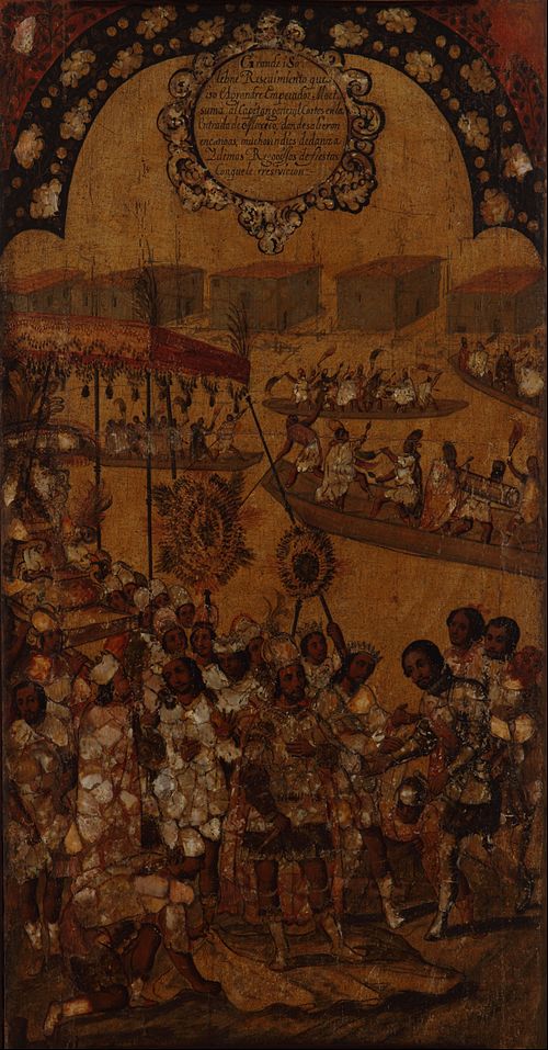 La Conquista de México. Tabla X, , Miguel Gonzales