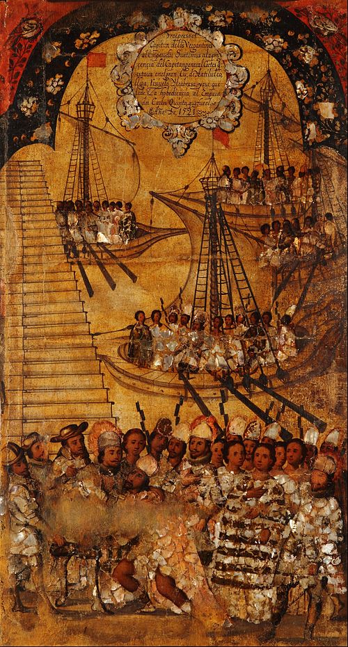 La Conquista de México. Tabla XXIV, , Miguel Gonzales