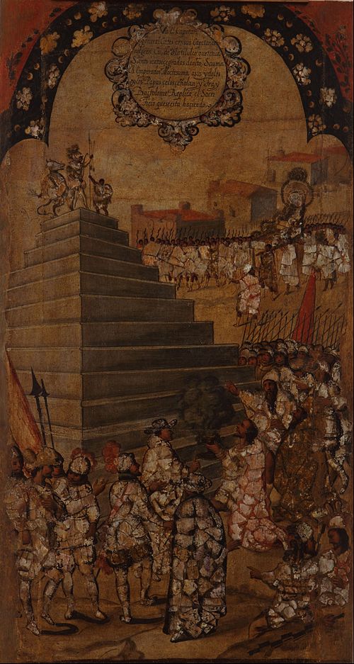 La Conquista de México. Tabla XIII, , Miguel Gonzales