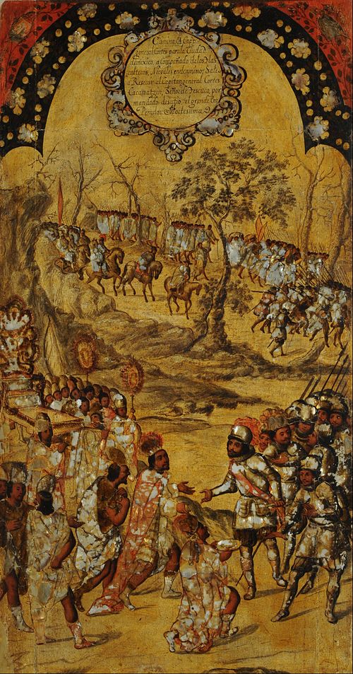 La Conquista de México. Tabla VIII, , Miguel Gonzales