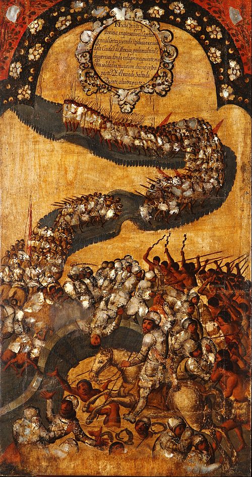The Conquest of Mexico - Panel 13, , Miguel Gonzales