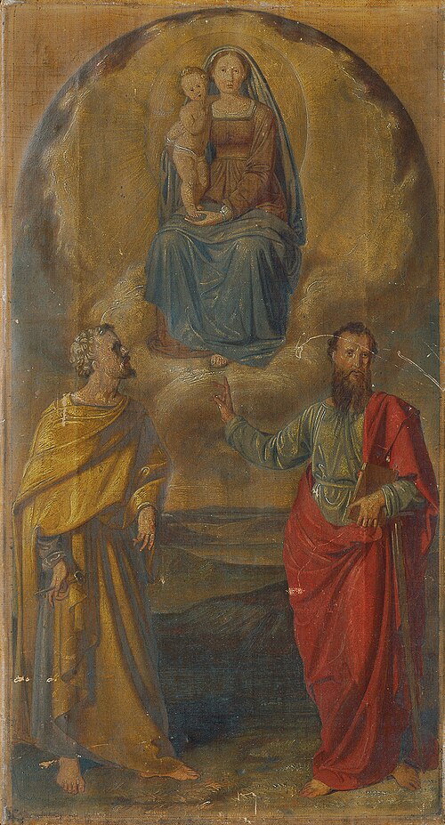 Maria mit Jesuskind und den Heiligen Petrus und Paulus, , Anton Psenner