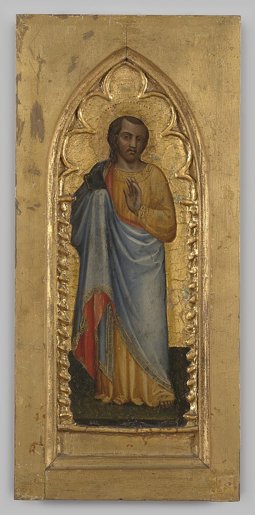 Paneelschildering, "Staande apostel", op hout door Spinello Aretino, ca. 1385, Arezzo, 1385, Spinello Aretino