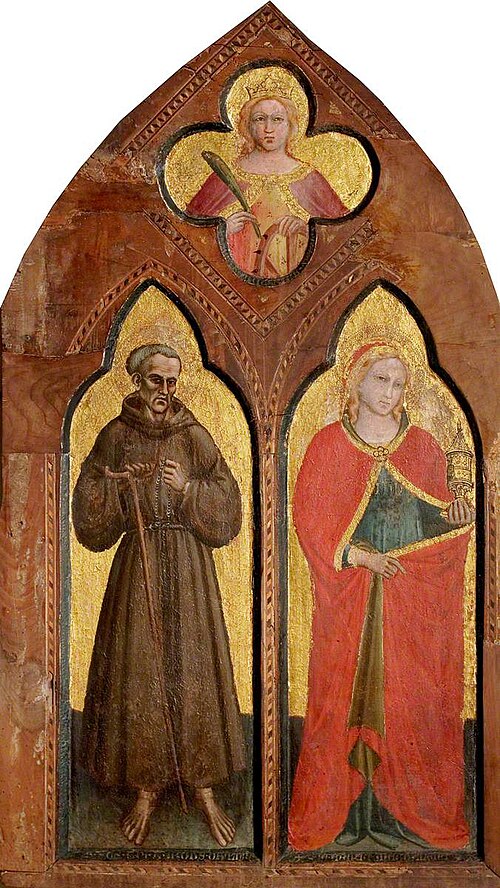 Blessed Gerard of Villamagna and Saint Mary Magdalen with Saint Catherine of Alexandria, 1385, Spinello Aretino