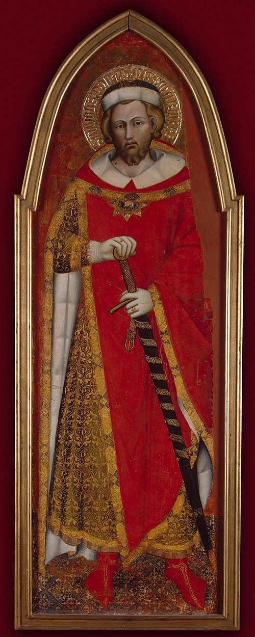 St Pontianus (wing of a polyptych), 1383, Spinello Aretino