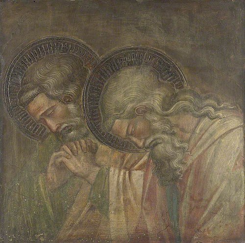 Two Haloed Mourners, 1391, Spinello Aretino