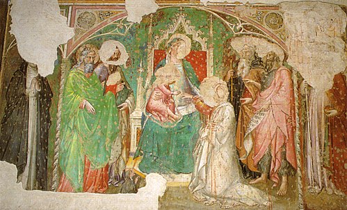 Mystical marriage of Saint Catherine, 1390, Spinello Aretino